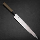 Yanagiba Linkshand Silver Steel #3 Kasumi Büffelhorn und Magnolienholz Griff 260mm-[Musashi]-[Japan-Küchenmesser]