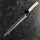Yanagiba Linkshand Silver Steel #3 Kasumi Büffelhorn und Magnolienholz Griff 260mm-[Musashi]-[Japan-Küchenmesser]