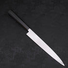 Yanagiba (Linkshand) White Steel #2 Kasumi Büffelhorn und Magnolienholz Griff 240mm-[Musashi]-[Japan-Küchenmesser]