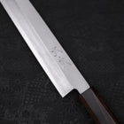 Yanagiba (Linkshand) White Steel #2 Kasumi Büffelhorn und Magnolienholz Griff 240mm-[Musashi]-[Japan-Küchenmesser]