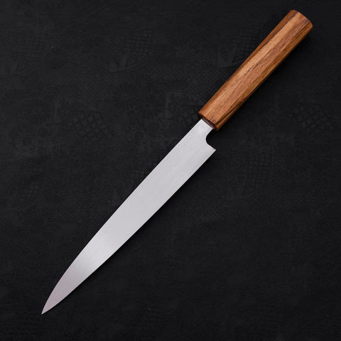 Yanagiba SK-Stahl Kasumi Eichenholz Griff 210mm-[Musashi]-[Japan-Küchenmesser]