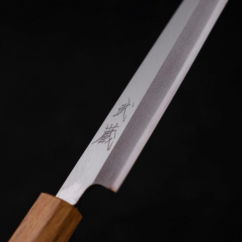 Yanagiba SK-Stahl Kasumi Eichenholz Griff 210mm-[Musashi]-[Japan-Küchenmesser]