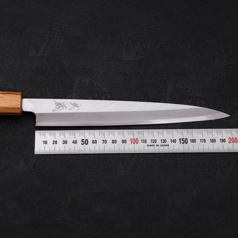 Yanagiba SK-Stahl Kasumi Eichenholz Griff 210mm-[Musashi]-[Japan-Küchenmesser]