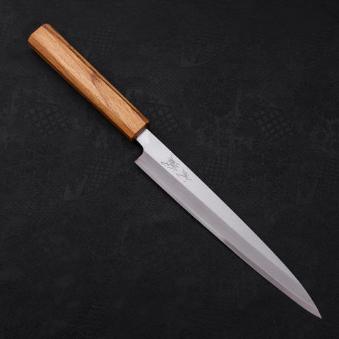 Yanagiba SK-Stahl Kasumi Eichenholz Griff 210mm-[Musashi]-[Japan-Küchenmesser]