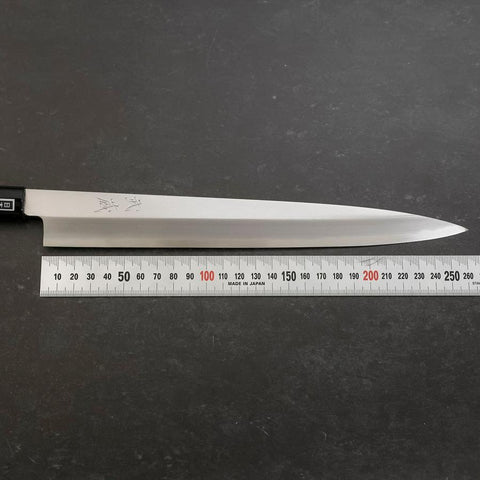 Yanagiba SK-Stahl Kasumi Rosenholz Griff 270mm-[Musashi]-[Japan-Küchenmesser]