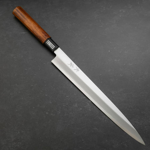 Yanagiba SK-Stahl Kasumi Rosenholz Griff 270mm-[Musashi]-[Japan-Küchenmesser]