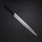 Yanagiba Silver Steel #3 Kasumi Buffalo Ebony Handle 300mm (11.8”)-[Musashi]-[Japanese-Kitchen-Knives]