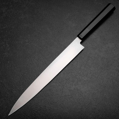 Yanagiba Silver Steel #3 Kasumi Büffelhorn und Ebenholz Griff 260mm-[Musashi]-[Japan-Küchenmesser]