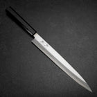 Yanagiba Silver Steel #3 Kasumi Büffelhorn und Ebenholz Griff 260mm-[Musashi]-[Japan-Küchenmesser]