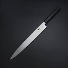 Yanagiba Silver Steel #3 Kasumi Büffelhorn und Ebenholz Griff 270mm-[Musashi]-[Japan-Küchenmesser]