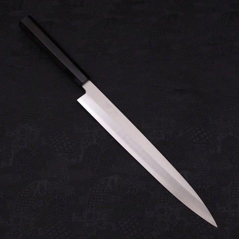 Yanagiba Silver Steel #3, Kasumi Büffelhorn und Ebenholz Griff, 270mm-[Musashi]-[Japan-Küchenmesser]