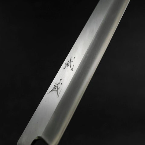 Yanagiba Silver Steel #3 Kasumi Büffelhorn und Ebenholz Griff 300mm-[Musashi]-[Japan-Küchenmesser]