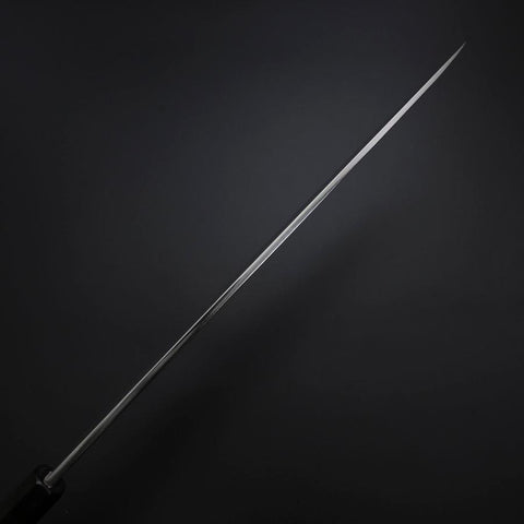 Yanagiba Silver Steel #3 Kasumi Büffelhorn und Ebenholz Griff 300mm-[Musashi]-[Japan-Küchenmesser]