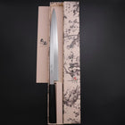 Yanagiba Silver Steel #3 Kasumi Büffelhorn und Ebenholz Griff 300mm-[Musashi]-[Japan-Küchenmesser]