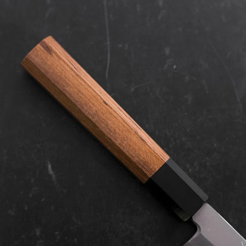 Yanagiba Silver Steel #3 Kasumi Büffelhorn und Teak Griff 200mm-[Musashi]-[Japan-Küchenmesser]
