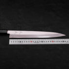 Yanagiba Silver Steel #3, Kasumi Büffelhorn und Teak Griff, 270mm-[Musashi]-[Japan-Küchenmesser]