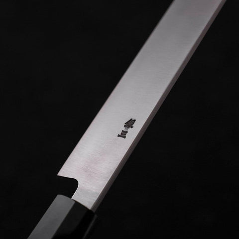 Yanagiba Silver Steel #3 Kasumi Büffelhorn und Teakholz Griff 270mm-[Musashi]-[Japan-Küchenmesser]