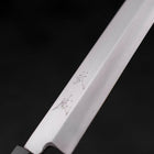 Yanagiba Silver Steel #3 Kasumi Büffelhorn und Teakholz Griff 270mm-[Musashi]-[Japan-Küchenmesser]