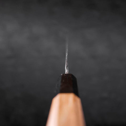 Yanagiba Silver Steel #3 Kasumi Büffelhorn und Teakholz Griff 270mm-[Musashi]-[Japan-Küchenmesser]