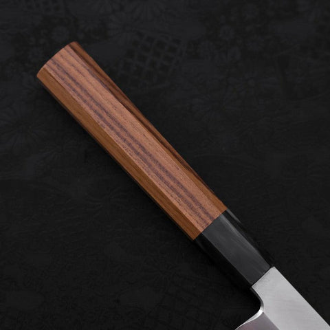 Yanagiba Silver Steel #3 Kasumi Büffelhorn und Teakholz Griff 270mm-[Musashi]-[Japan-Küchenmesser]