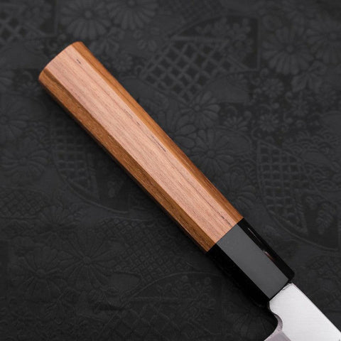 Yanagiba Silver Steel #3 Kasumi Büffelhorn und Teakholz Griff 270mm-[Musashi]-[Japan-Küchenmesser]