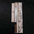 Yanagiba Silver Steel #3 Kasumi Büffelhorn und Teakholz Griff 270mm-[Musashi]-[Japan-Küchenmesser]