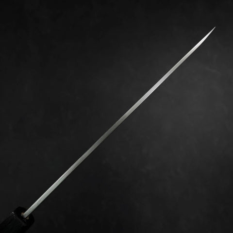 Yanagiba Silver Steel #3 Kasumi Dark Blue Urushi Handle 200mm (7.9”)-[Musashi]-[Japan-Küchenmesser]