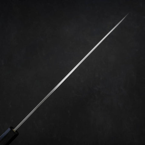 Yanagiba Silver Steel #3 Kasumi Dunkelblauer Urushi Griff 260mm-[Musashi]-[Japan-Küchenmesser]