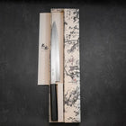 Yanagiba Silver Steel #3 Kasumi Dunkelblauer Urushi Griff 260mm-[Musashi]-[Japan-Küchenmesser]