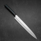 Yanagiba Silver Steel #3 Kasumi Dunkelblauer Urushi Griff 260mm-[Musashi]-[Japan-Küchenmesser]