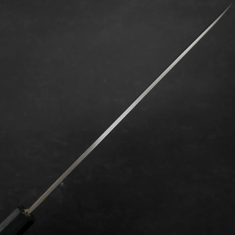 Yanagiba Silver Steel #3 Kasumi Urushi Griff in Dunkelblau 240mm-[Musashi]-[Japan-Küchenmesser]