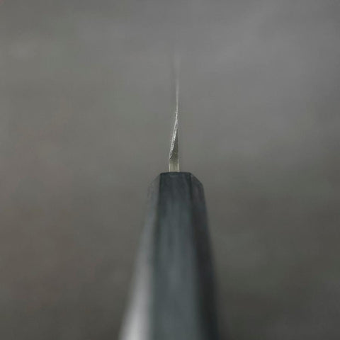 Yanagiba Silver Steel #3 Kasumi Urushi Griff in Dunkelblau 240mm-[Musashi]-[Japan-Küchenmesser]