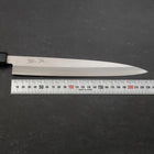 Yanagiba Silver Steel #3 Kasumi Urushi Griff in Dunkelblau 240mm-[Musashi]-[Japan-Küchenmesser]