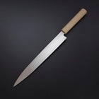 Yanagiba Silver Steel #3 Kasumi Weißer Urushi Griff 260mm-[Musashi]-[Japan-Küchenmesser]