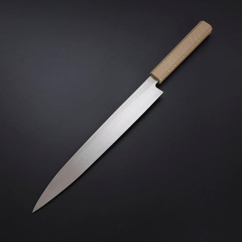 Yanagiba Silver Steel #3 Kasumi Weißer Urushi Griff 260mm-[Musashi]-[Japan-Küchenmesser]