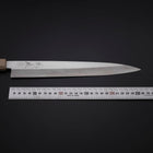 Yanagiba Silver Steel #3 Kasumi Weißer Urushi Griff 260mm-[Musashi]-[Japan-Küchenmesser]