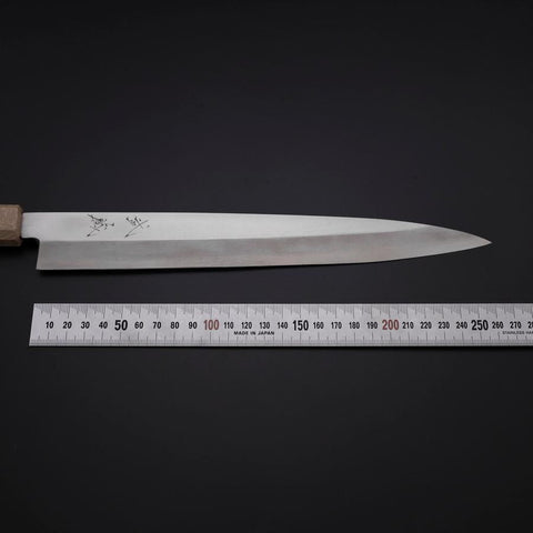 Yanagiba Silver Steel #3 Kasumi Weißer Urushi Griff 260mm-[Musashi]-[Japan-Küchenmesser]