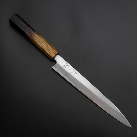 Yanagiba Silver Steel #3 Kasumi Yaki Urushi Griff 205mm-[Musashi]-[Japan-Küchenmesser]