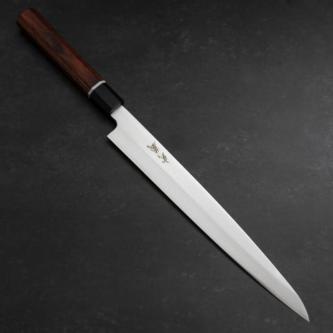 Yanagiba VG-10 Damascus Cherry Handle 270mm with Sheath (10.6”)-[Musashi]-[Japan-Küchenmesser]