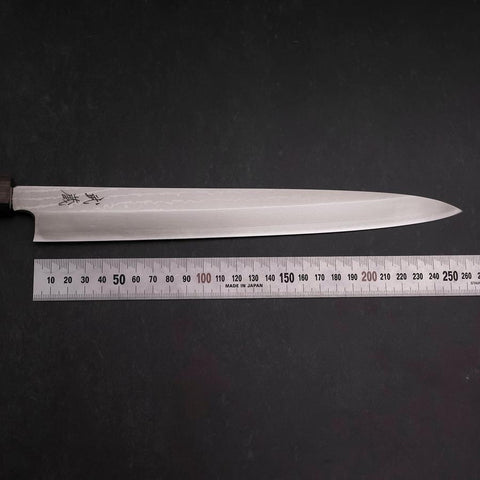 Yanagiba VG-10 Damast Eschenholz Griff 260mm-[Musashi]-[Japan-Küchenmesser]