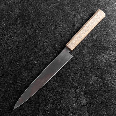 Yanagiba VG-10 Damast Weißer Urushi Griff 210mm-[Musashi]-[Japan-Küchenmesser]
