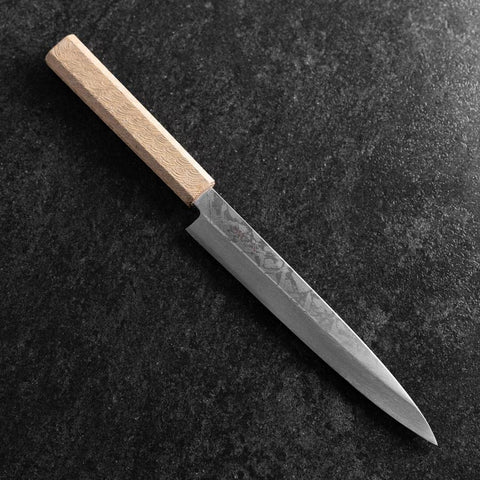 Yanagiba VG-10 Damast Weißer Urushi Griff 210mm-[Musashi]-[Japan-Küchenmesser]