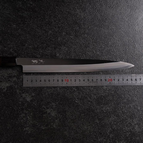 Yanagiba VG-10 Kagami Büffelhorn und Ebenholz Griff 270mm-[Musashi]-[Japan-Küchenmesser]