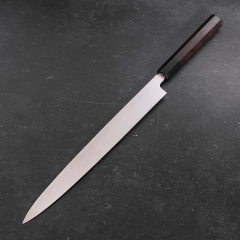 Yanagiba VG-10 Kagami Büffelhorn und Ebenholz Griff 300mm-[Musashi]-[Japan-Küchenmesser]