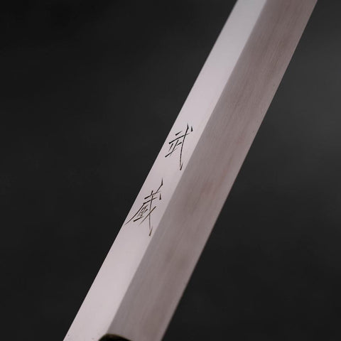 Yanagiba VG-10 Kagami Büffelhorn und Ebenholz Griff 300mm-[Musashi]-[Japan-Küchenmesser]
