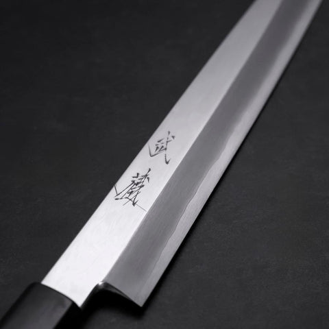 Yanagiba VG-10 Kagami Kasumi Rosen- und Ebenholz Griff 270mm-[Musashi]-[Japan-Küchenmesser]