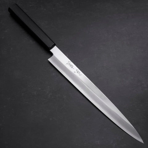 Yanagiba VG-10 Kagami Kasumi Rosen- und Ebenholz Griff 270mm-[Musashi]-[Japan-Küchenmesser]
