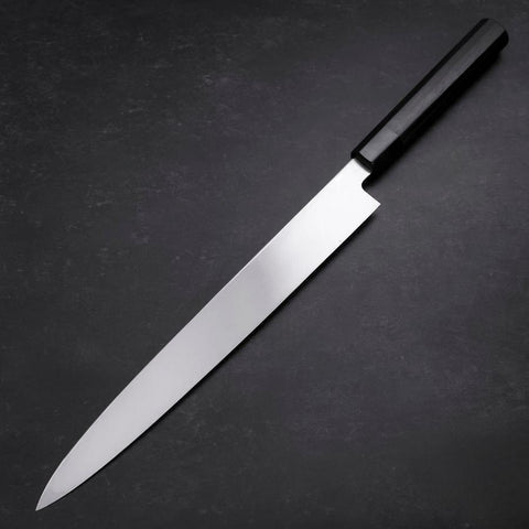 Yanagiba VG-10 Kagami Kasumi Rosen- und Ebenholz Griff 300mm-[Musashi]-[Japan-Küchenmesser]