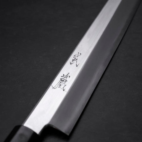 Yanagiba VG-10 Kagami Kasumi Rosen- und Ebenholz Griff 300mm-[Musashi]-[Japan-Küchenmesser]