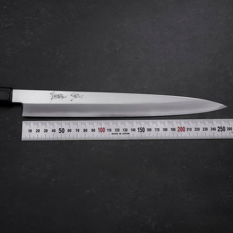 Yanagiba VG-10 Mirror Kasumi Shitan Ebony Handle 270mm (10.6”)-[Musashi]-[Japan-Küchenmesser]